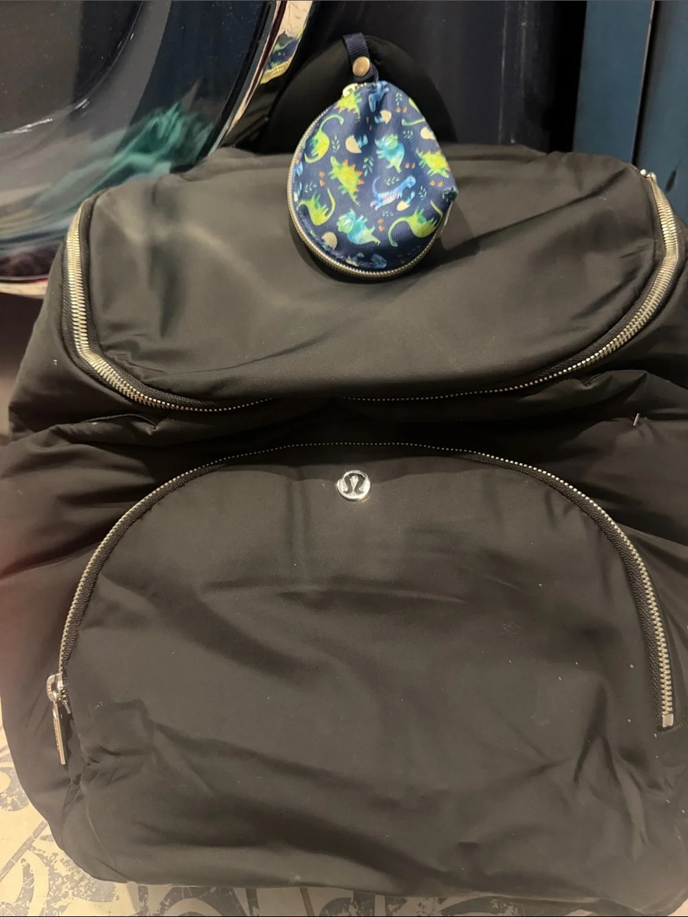 lululemon athletica Black Men's Backpack with Zip Front Pocket